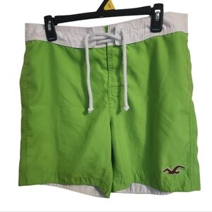 Hollister Neon Green Swim Shorts